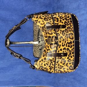 Dooney and Bourke Cheeta print shoulder bag
